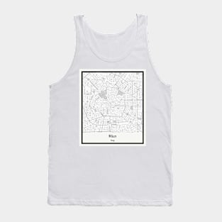 Map of Milan - Italy Tank Top